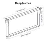 deep frame dimensions